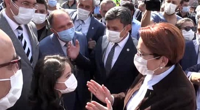 Akşener, esnafla buluştu
