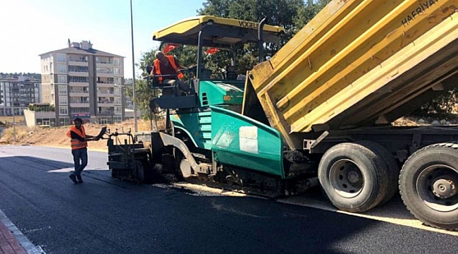 Güneştepe Mahallesi'nde asfalt çalışması