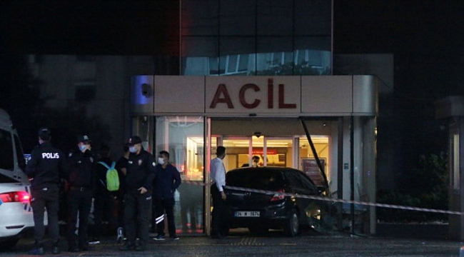 Hastanede akılalmaz kaza