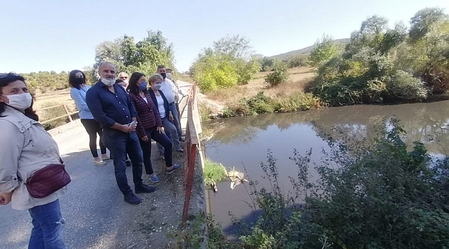 Kayışoğlu Nilüfer Çayı'nın kirliliğine dikkat çekti