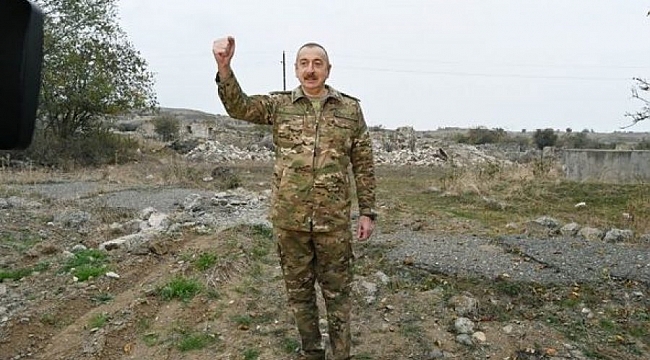 İlham Aliyev'den Karabağ'da zafer turu