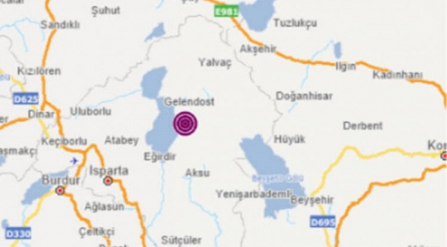 Isparta'da aynı bölgede üst üste deprem