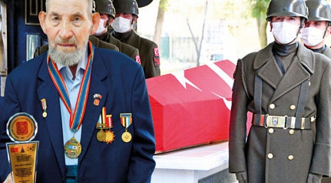 Kore gazisi son yolculuğuna uğurlandı