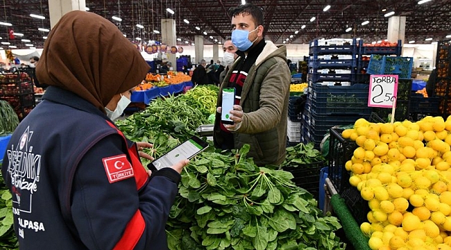 Mustafakemalpaşa'da pazar esnafına HES kodu denetimi