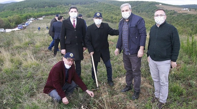 Orhangazi'de binlerce fidan toprakla buluştu