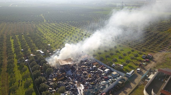 Orhangazi'de korkutan yangın