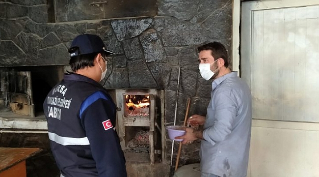 Osmangazi'de fırınlara korona denetimi