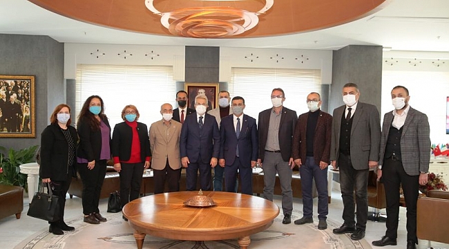 Türkoğlu'ndan Başkan Turgay Erdem'e ziyaret
