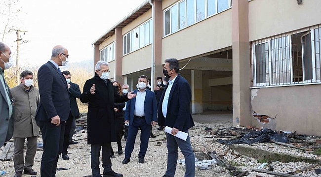 Başkan Erdem yapımı devam eden projeleri inceledi