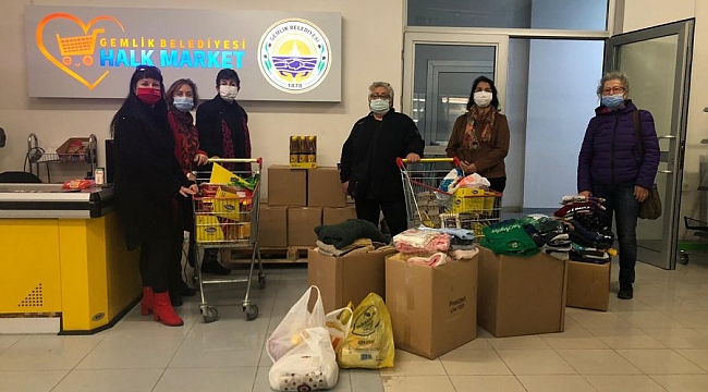 Gemlik Kent Konseyi'nden Halk Market'e destek