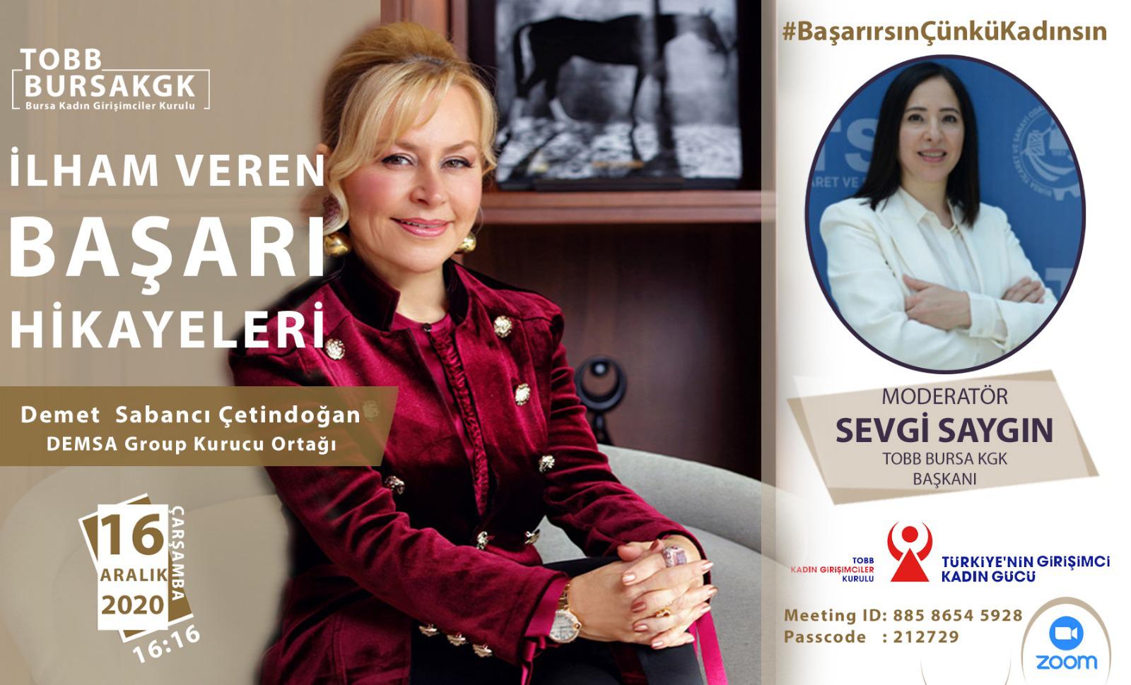 İlham Veren Başarı Hikayeleri, Demet Sabancı Çetindoğan'ı ağırlıyor