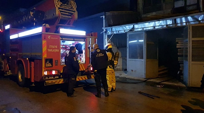 İnegöl'de korkutan yangın