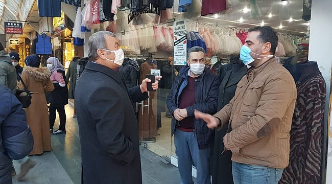 İnegöl Kaymakamı, Kovid-19 denetimlerine katıldı