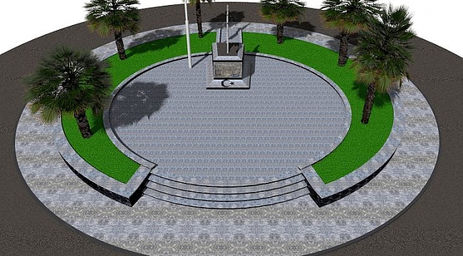 Karacabey'de Atatürk heykeli ve çevresine estetik dokunuş