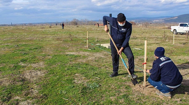 Karacabey'de eski çöplük yeşil alan oluyor