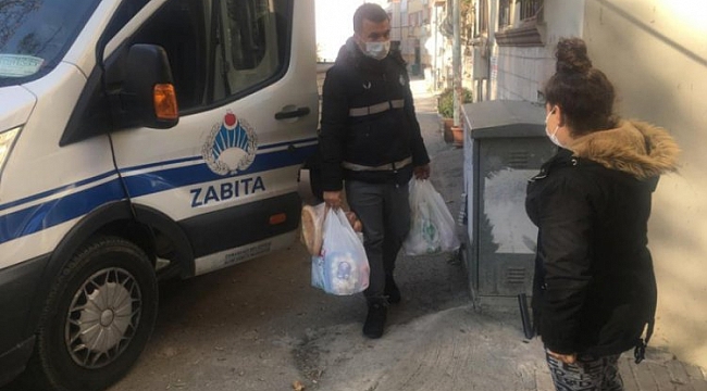 Osmangazi'de karantinadaki aileye alışveriş desteği