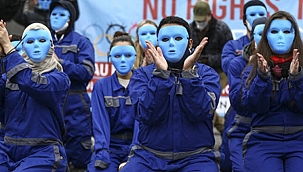 Almanya'da Uygur Türkleri için sokağa döküldüler