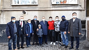 Başkan Aktaş'tan milli güreşçiye moral ziyareti