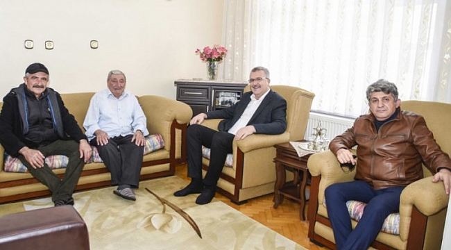 Başkan Özkan'dan seleflerine ziyaret