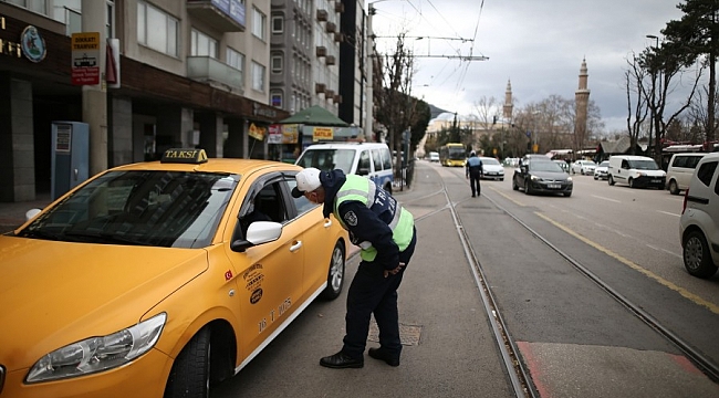 Bursa'da taksi ve dolmuşlara denetim