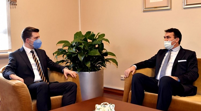 Büyükelçi Alagiç, Başkan Dündar'ı ziyaret etti