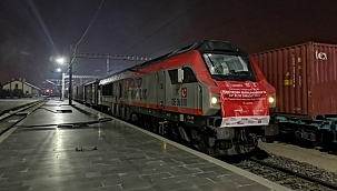 Çin ve Rusya'ya giden ihracat treni Kayseri'de 