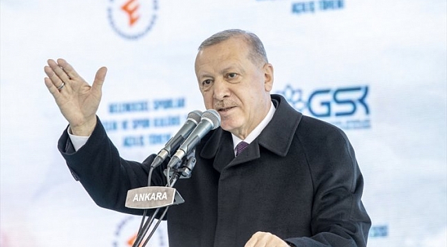 Erdoğan, Geleneksel Sporlar Tesisi açılışında konuştu