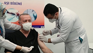 Erdoğan koronavirüs aşısı oldu 