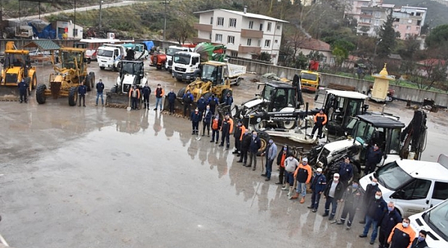 Gemlik Belediyesi ekipleri kışa hazır