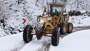 Gemlik Belediyesi'nin kar mesaisi sürüyor 