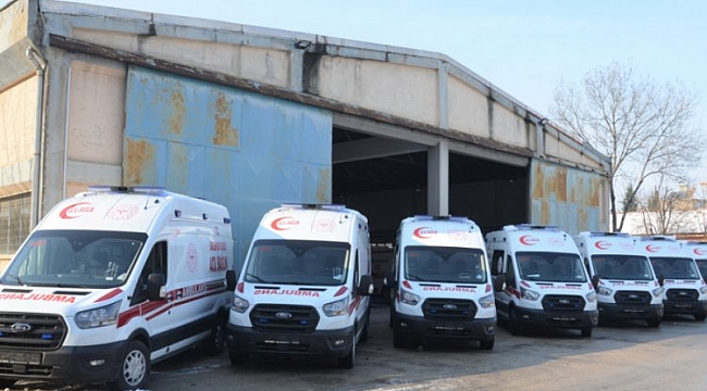 İl Sağlık Müdürlüğü'ne 10 ambulans daha verildi