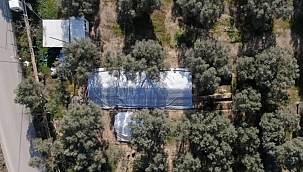 İznik'te keşfedilen lahit tarlası işte böyle korunuyor