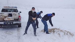 Karacabey'de karla mücadele 