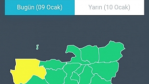 Meteorolojiden Karacabey için 'sarı' uyarı