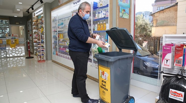 Nilüfer'de atık ilaç toplama noktaları oluşturuldu