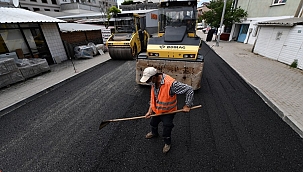 Osmangazi'de 1 yılda 55 bin 700 ton asfalt 