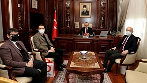 Türk Kızılayı Bursa'dan Vali Canpolat'a ziyaret
