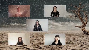 UÜ öğrencileri kuraklığa sanat ile dikkat çekti