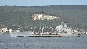 ABD savaş gemisi Çanakkale Boğazı'ndan geçti 