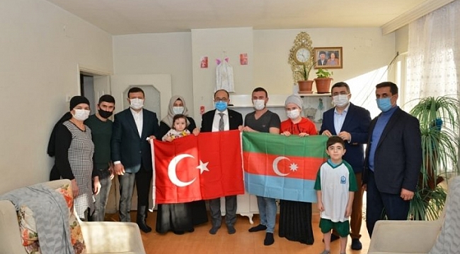Başkan Yılmaz'dan Azerbaycanlı şehit ailelerine ziyaret