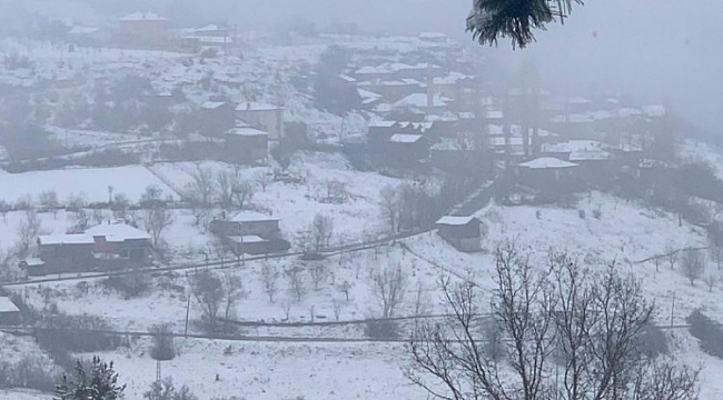 Bursa'nın dağ ilçelerinde kar yağışı etkili oluyor