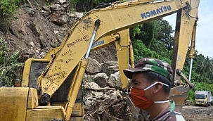 Endonezya'da heyelan 