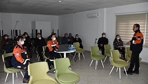 Gemlik Yaşlı Konukevi'nde afet eğitimi 