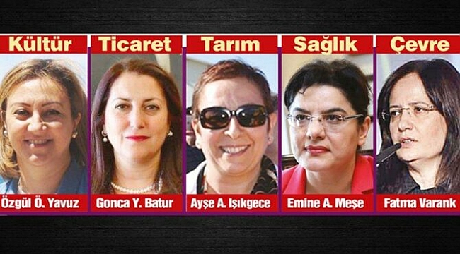İşte bakan yardımcısı koltuğundaki kadınlar