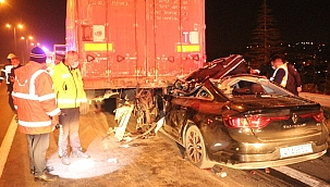 Kocaeli'de TEM otoyolunda feci kaza