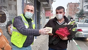 Sevgililer Günü'ne Gürsu'da tatlı kutlama