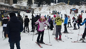 Uludağ'da pistler doldu taştı
