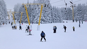 Uludağ'ın zirvesi doldu taştı