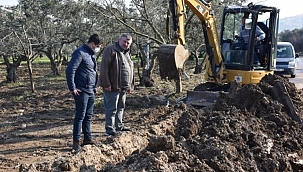Umurbey'de zeytinlikler suya kavuşuyor 