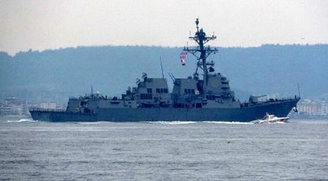 ABD savaş gemisi, Çanakkale Boğazı'ndan geçti
